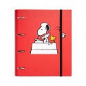 Snoopy Carpeta 4 Anillas Troquelada