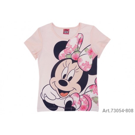 Minnie Mouse Camiseta M/C Rosa ClaroT-8
