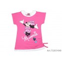 Minnie Mouse Camiseta M/C Rosa/Blco T-6