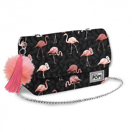 Oh my pop Bolso Satchel Cadena Flamingo