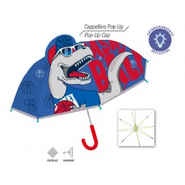 Paraguas Azul Dinosaurio con Gorra
