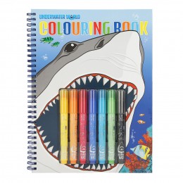 Dino World Libro de colorear Tiburón