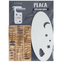 Placa personalizable Ovalada Luna,estrel