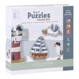 Puzzle 6 en 1 Sailor de Little Dutch